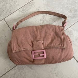 Authentic FENDI Mamma Baguette Shoulder Hand Bag